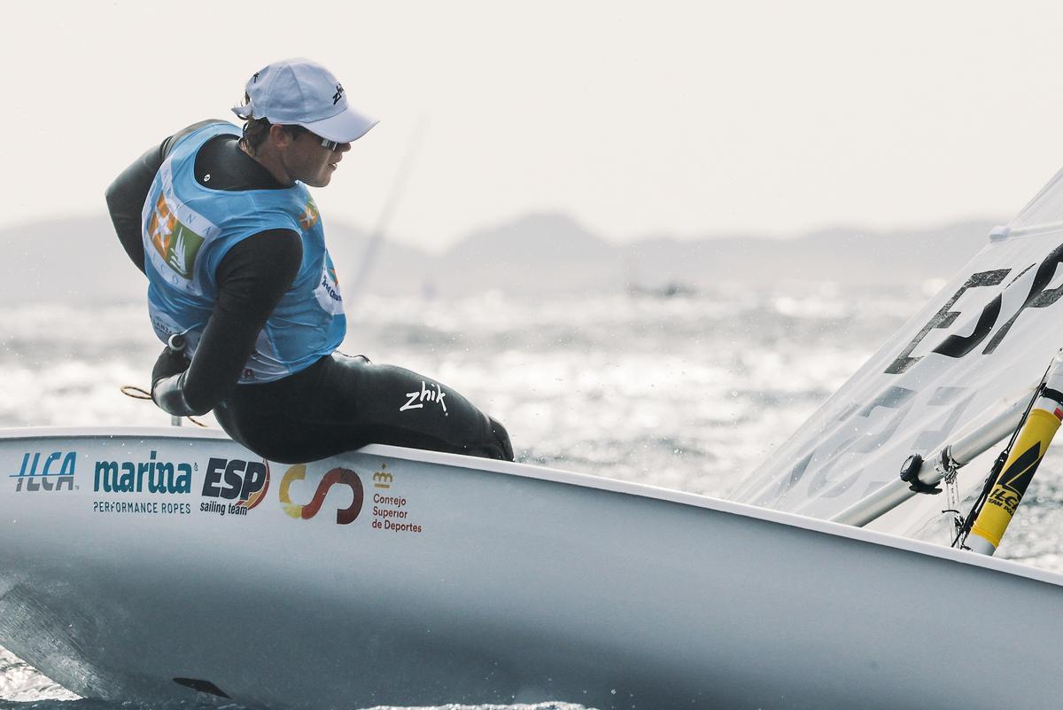 El español Karol Kupski, hoy en aguas de Lanzarote