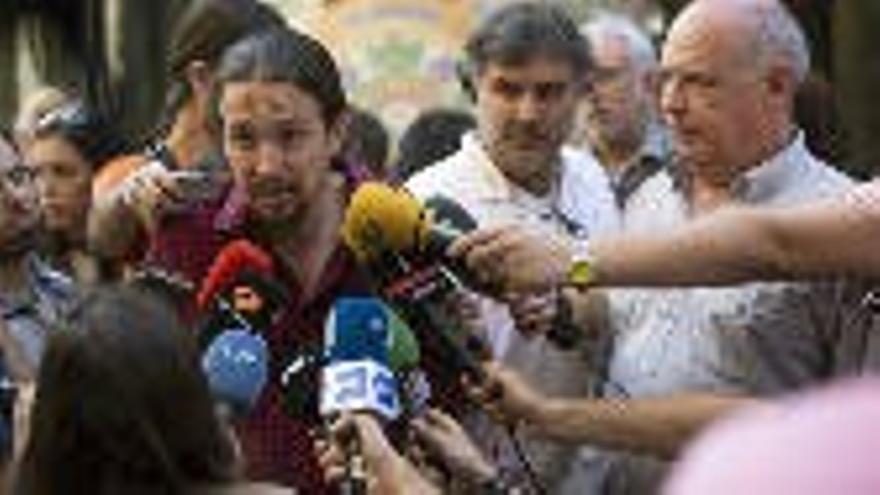 Pablo Iglesias: “Vamos a trabajar  duro para que  Rabell sea President de la Generalitat”