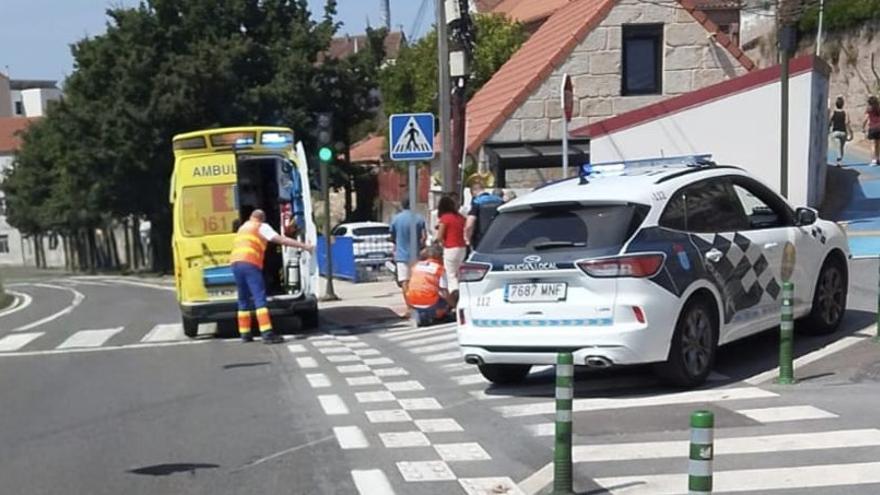 Un motorista herido tras caer al asfalto en Tirán