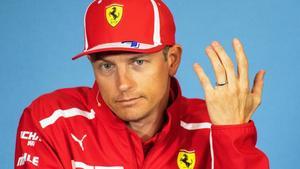 Kimi Raikkonen, en la conferencia de prensa de hoy en Spielberg (Austria). 