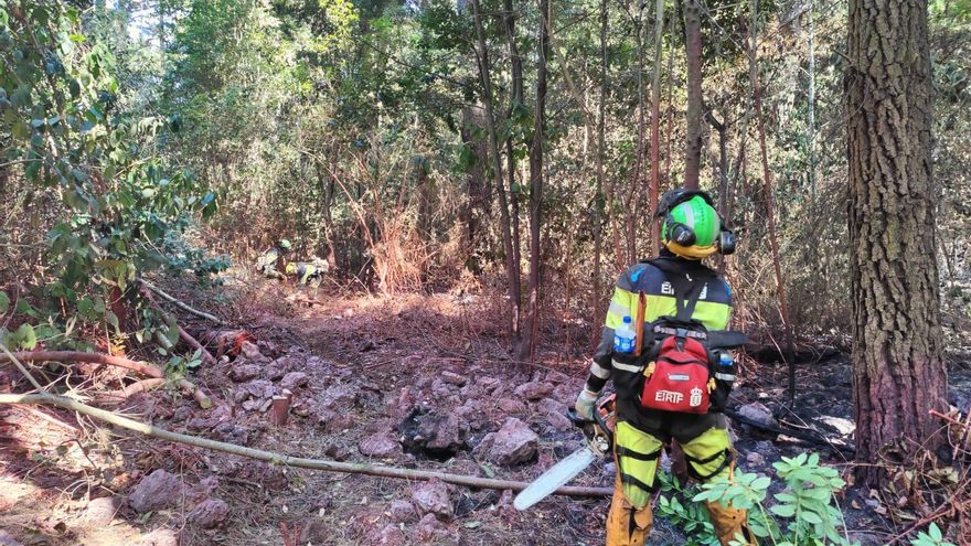 Night without incidents in the Tenerife fire