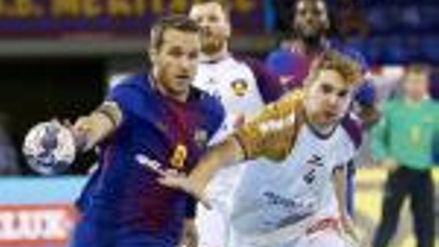 El Barça d&#039;handbol pateix per superar el Nantes (31-25)