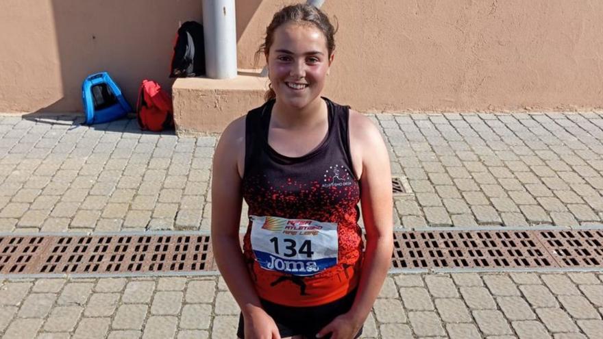 María Rivero durante su participación en el Nacional Sub-14.