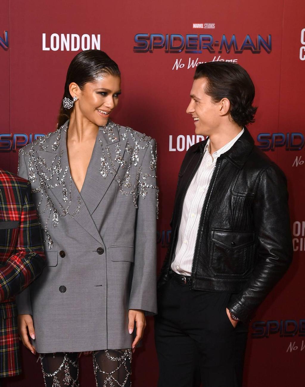 Zendaya y Tom Holland en la premiére de 'Spider-Man' en Londres.