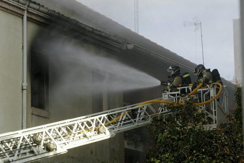 Incendio en la calle Montecarmelo
