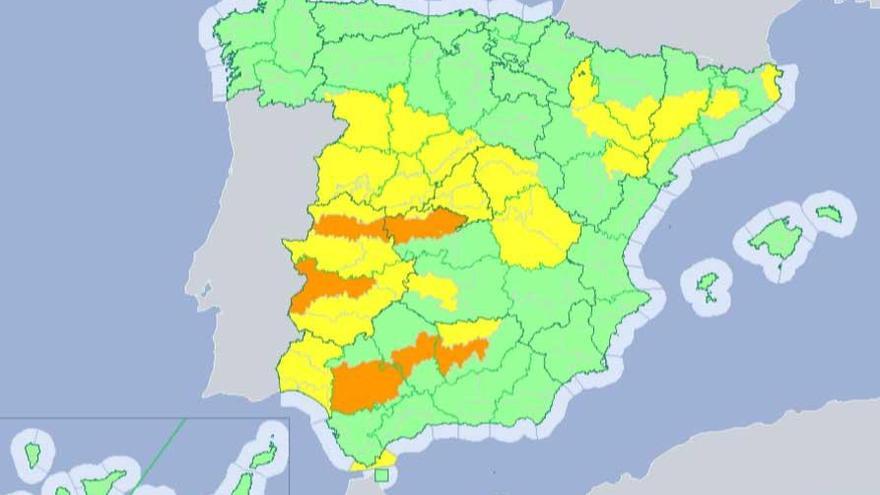 Alerta en Extremadura por temperaturas de hasta 40 grados