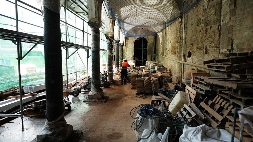 Así van las obras en el Convento de San Agustín de Málaga