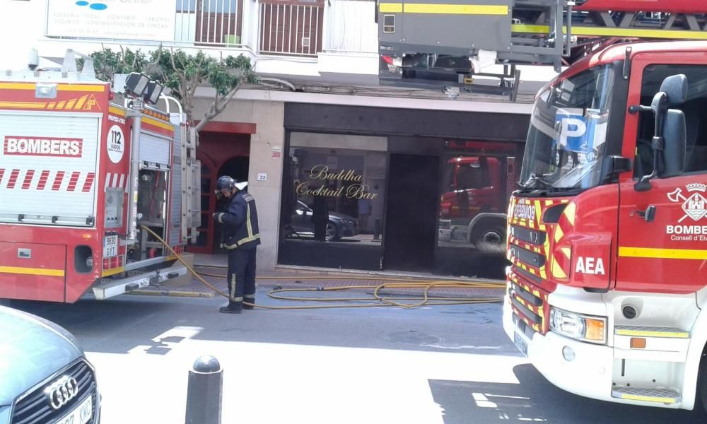 Alarma por un incendio en Santa Eulària