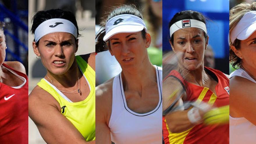 Las tenistas seleccionadas por Anabel Medina