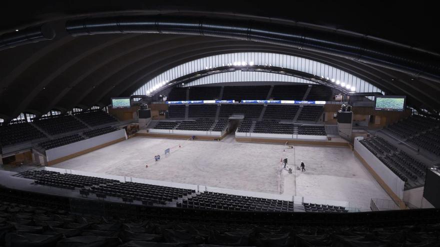 El Palacio de los Deportes a vista de dron: así fue la transformación del histórico pabellón ovetense