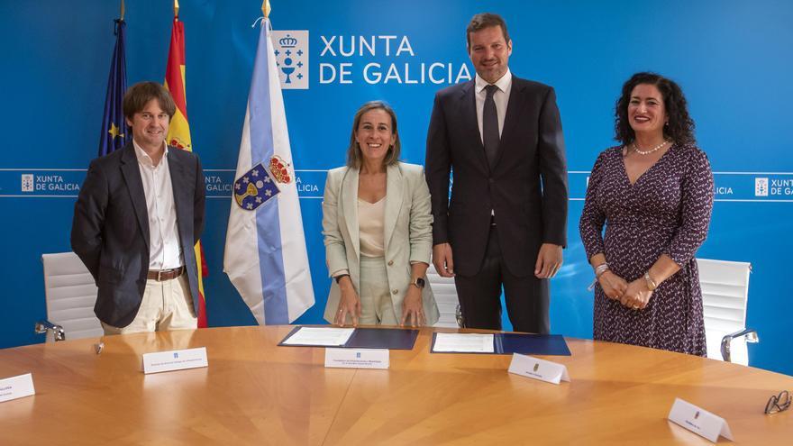 A Xunta asina o contrato para a prolongación da autovía Santiago-A Estrada entre a Ramallosa e Pontevea