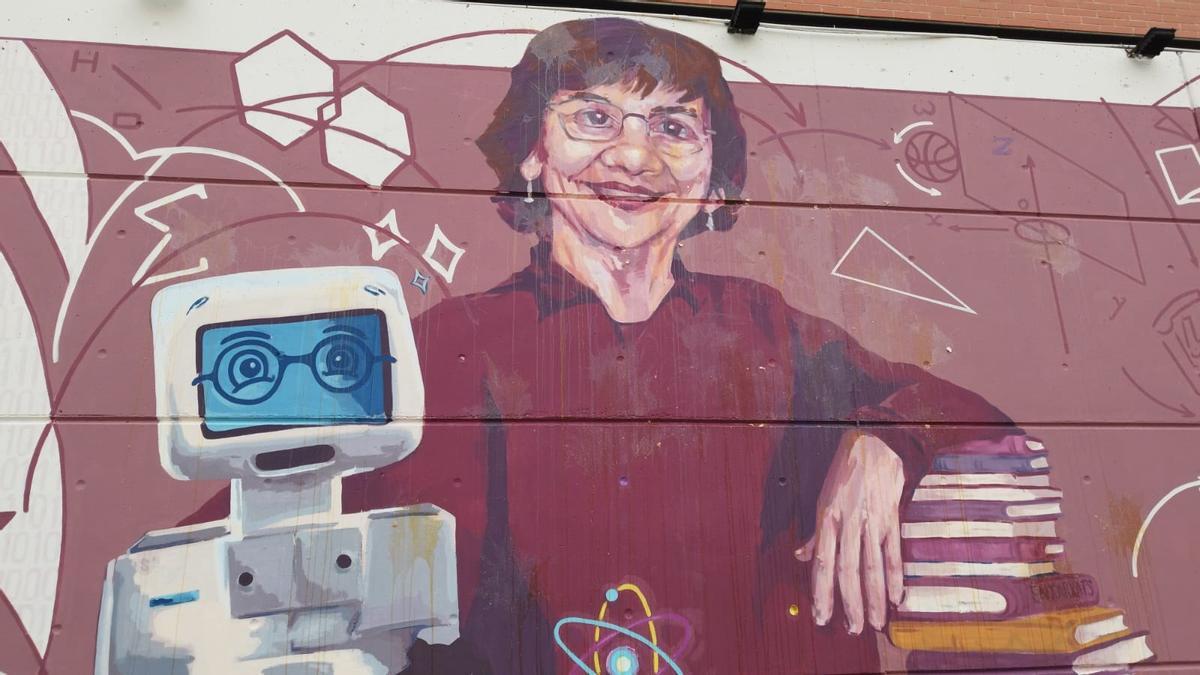 La UPV denuncia un &quot;acto vandálico&quot; al tirar huevos contra un mural de 'Dones de Ciència' en el IES Benicalap