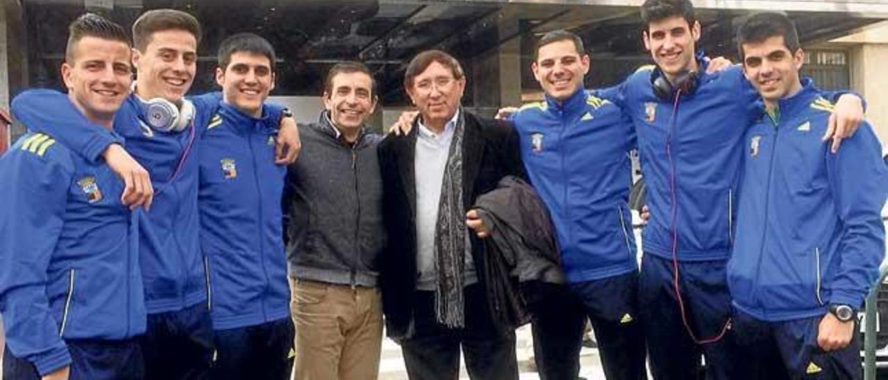 Los colegiados de Balears que acudieron a Madrid para buscar el ascenso a Segunda B.