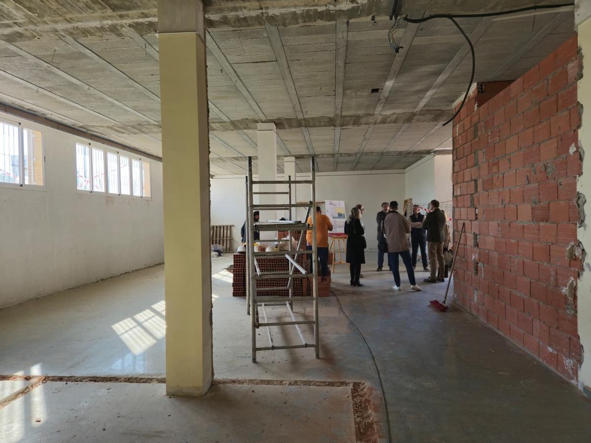 Inicio de los trabajos para poner en marcha una nueva sala de estudio en Monteagudo.