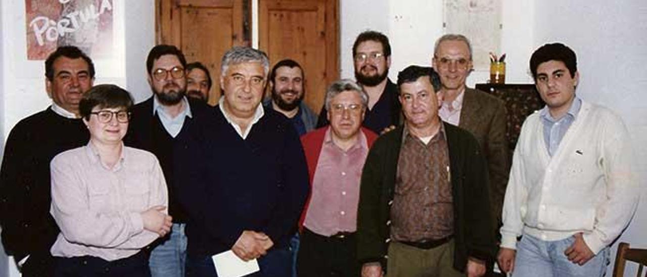 Consell de redacció de Pòrtula i caps de llista a la batlia de Marratxí (1995).