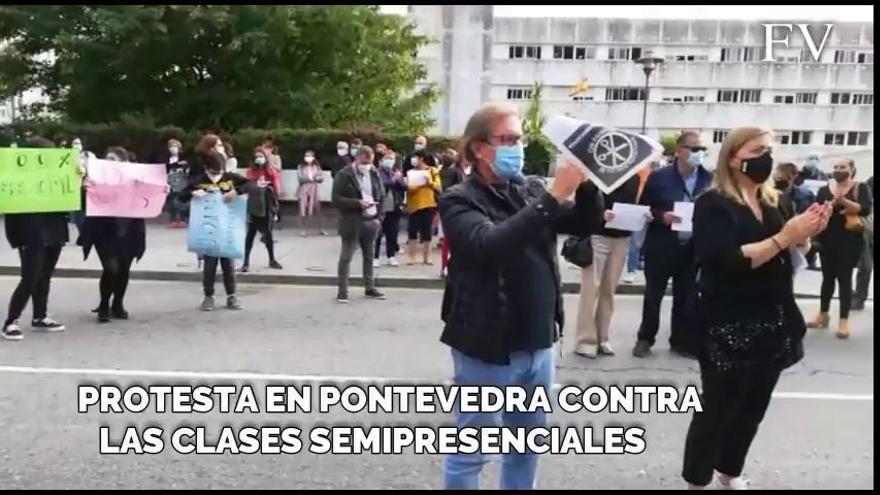 Dos institutos de Pontevedra, en pie de guerra contra las clases online