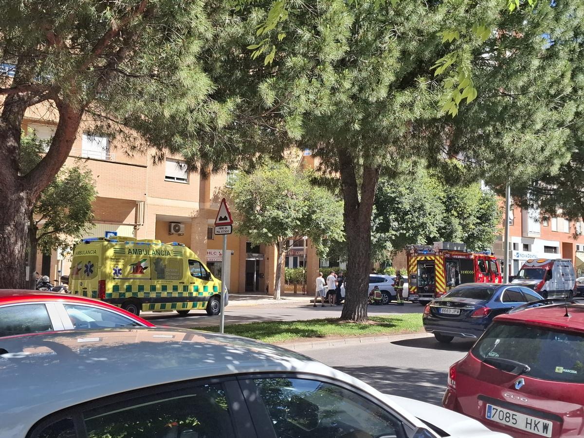 Inmueble de Valdepasillas donde han intervenido los bomberos.