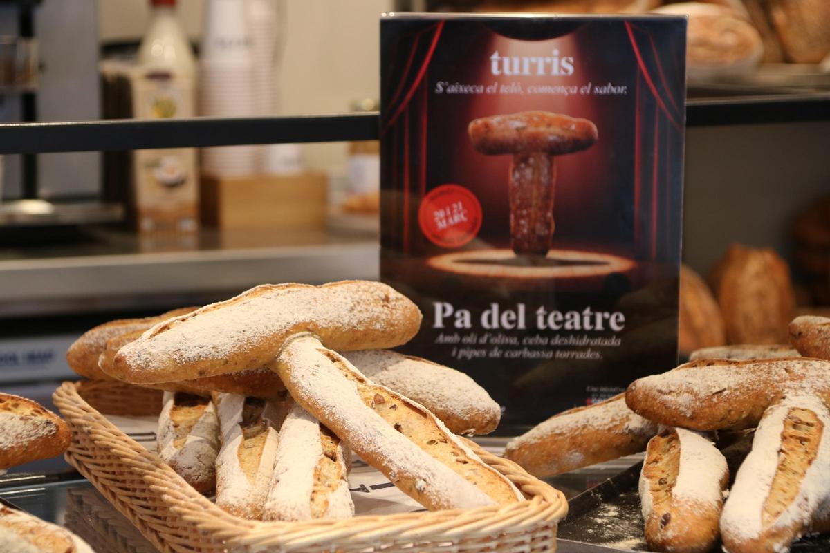 Detalle del 'Pa del Teatre'.