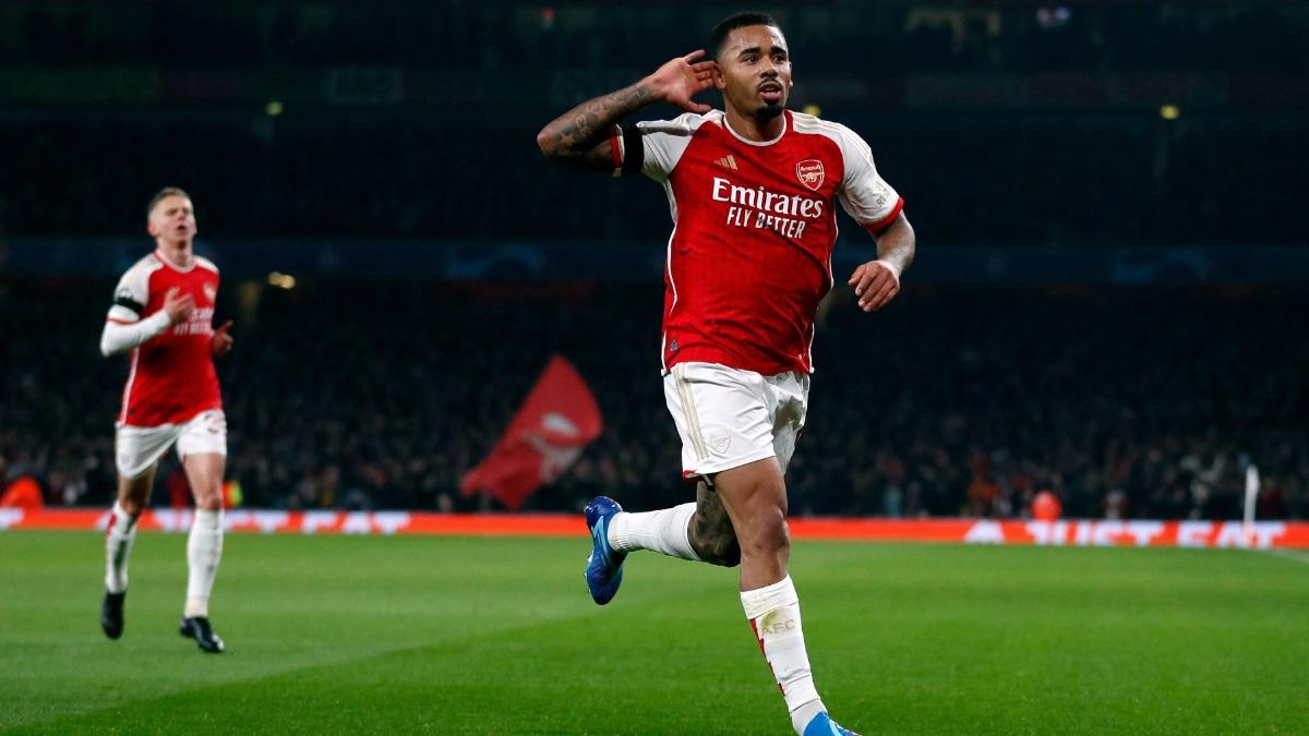 Gabriel Jesus, durante un partido con el Arsenal