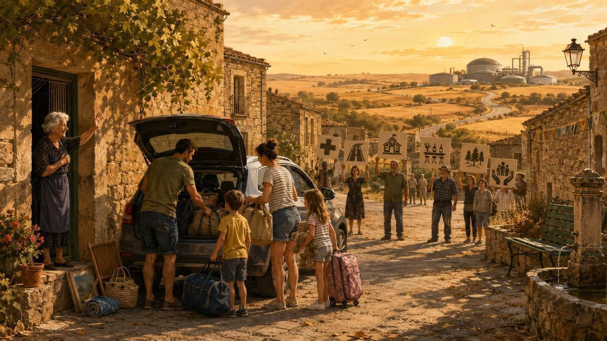 Los veraneantes vuelven a abandonar los pueblos.
