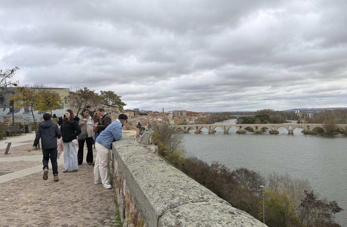 Un grupo de visitantes admira las vistas de la ciudad. | ALBA PRIETO