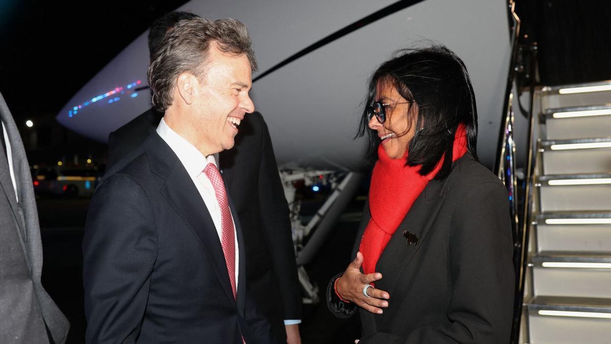 Trump recibe a Delcy Rodríguez en Nueva York