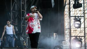 Dellafuente, durante su concierto en el Share Festival, este viernes 9 de junio