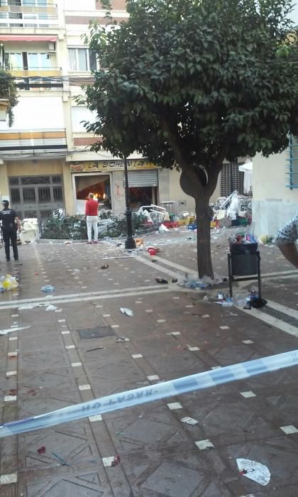 Explosión en el centro de Vélez-Málaga