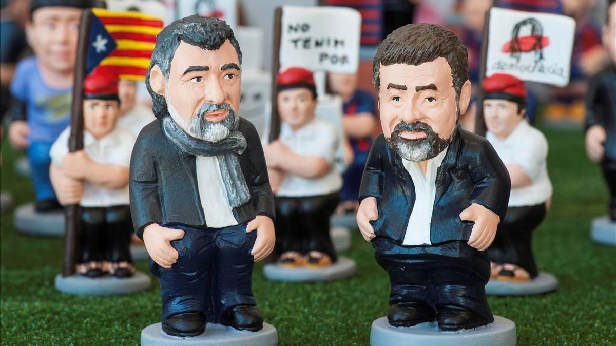 Los lideres independentistas, Jordi Cuixart y Jordi Sanchez.