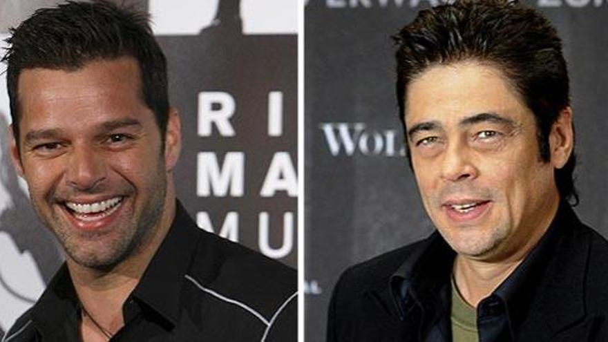 Benicio del Toro y Ricky Martin.