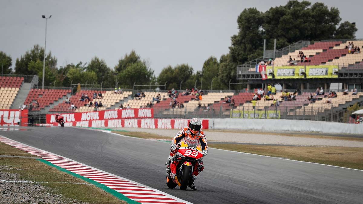 Márquez, en el Circuit de Barcelona