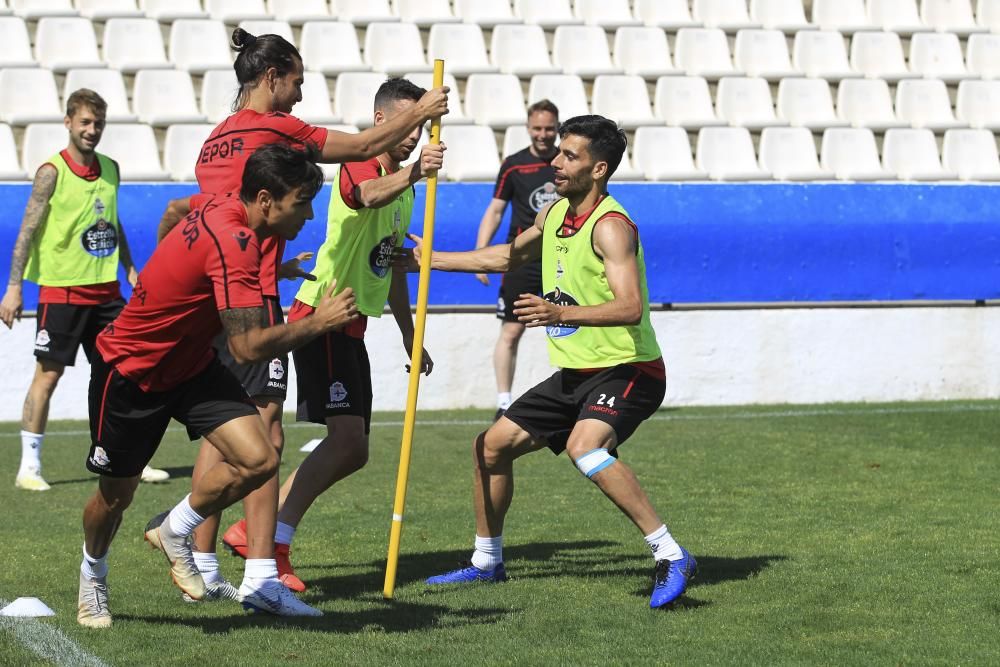 El Dépor prepara en Benidorm el partido del Elche