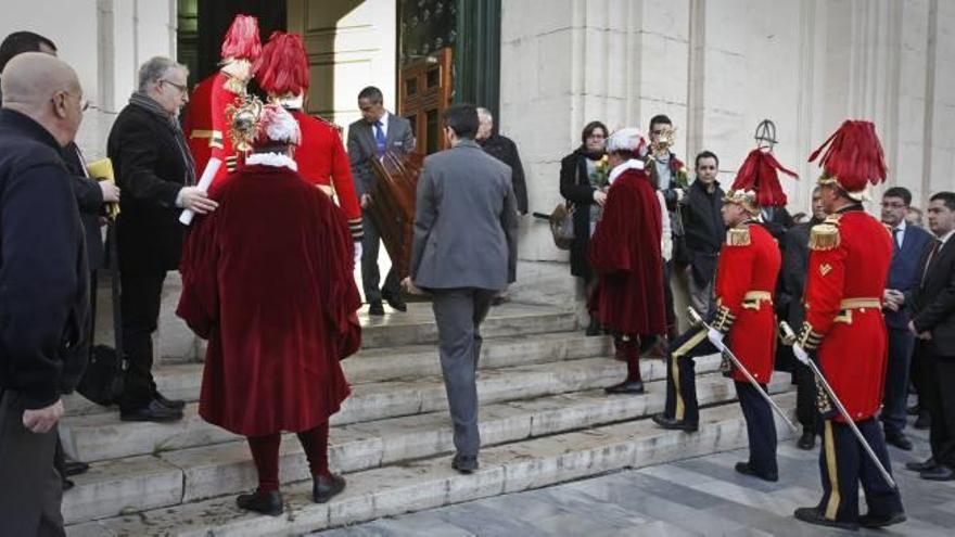 El funeral por Raül Seguí se celebró ayer por la mañana en la parroquia de San Mauro.