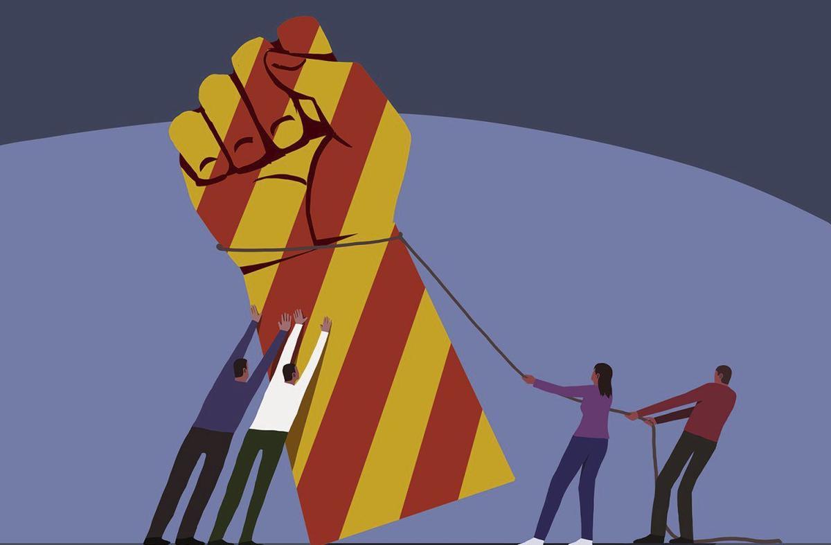 Junqueras, Rufián i la via catalana