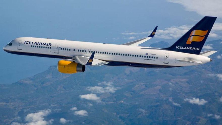 Un avión de la compañía Icelandair.