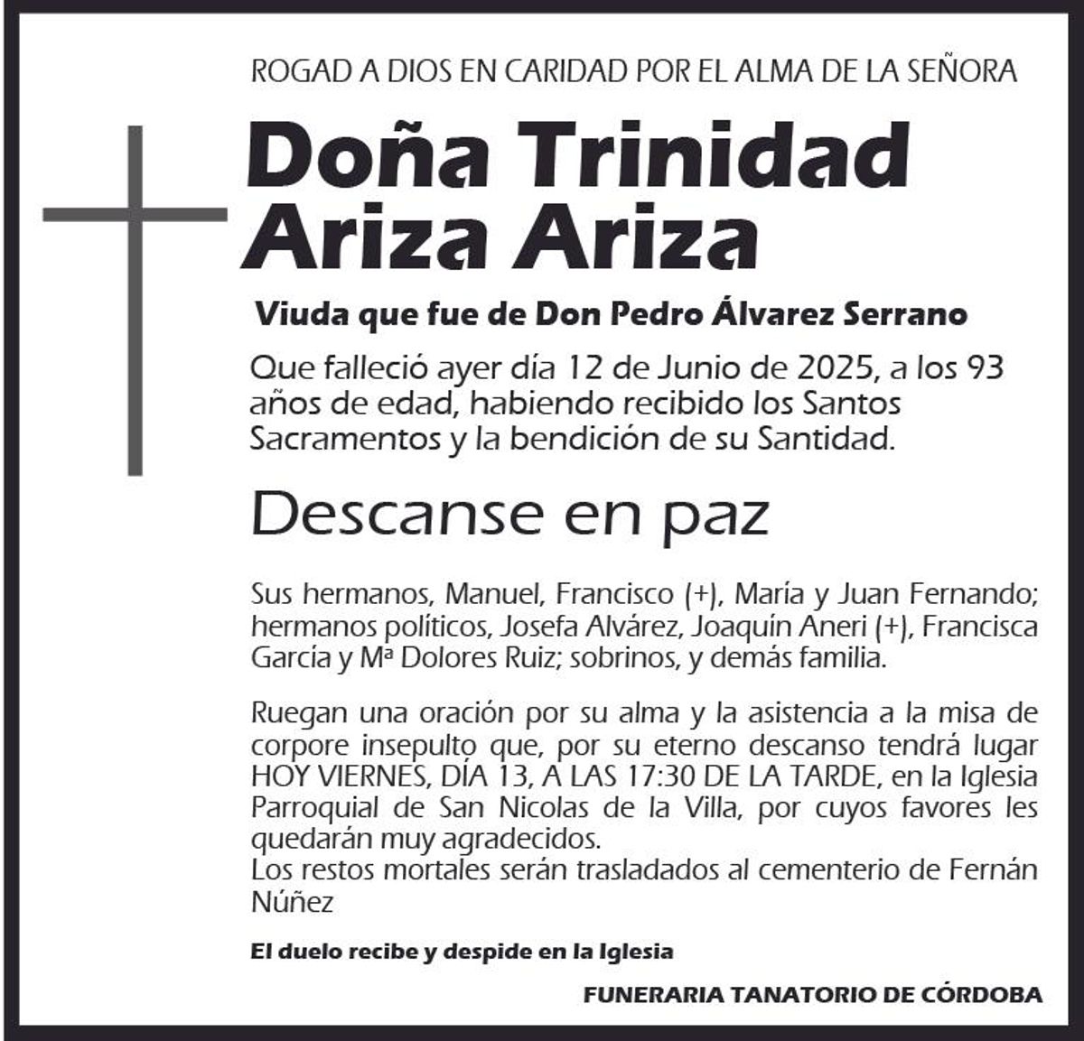 Trinidad Ariza Ariza