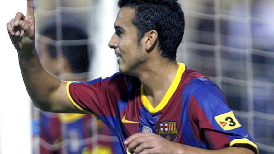 Pedro ha marcado uno de los goles del Barça.