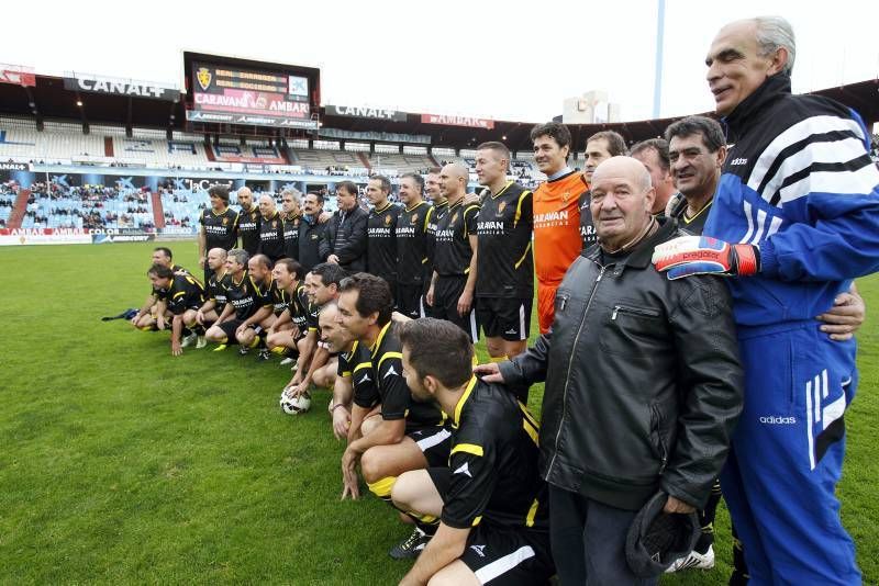 Fotogalería del partido de Aspanoa entre los veteranos del Real Zaragoza y la Real Sociedad