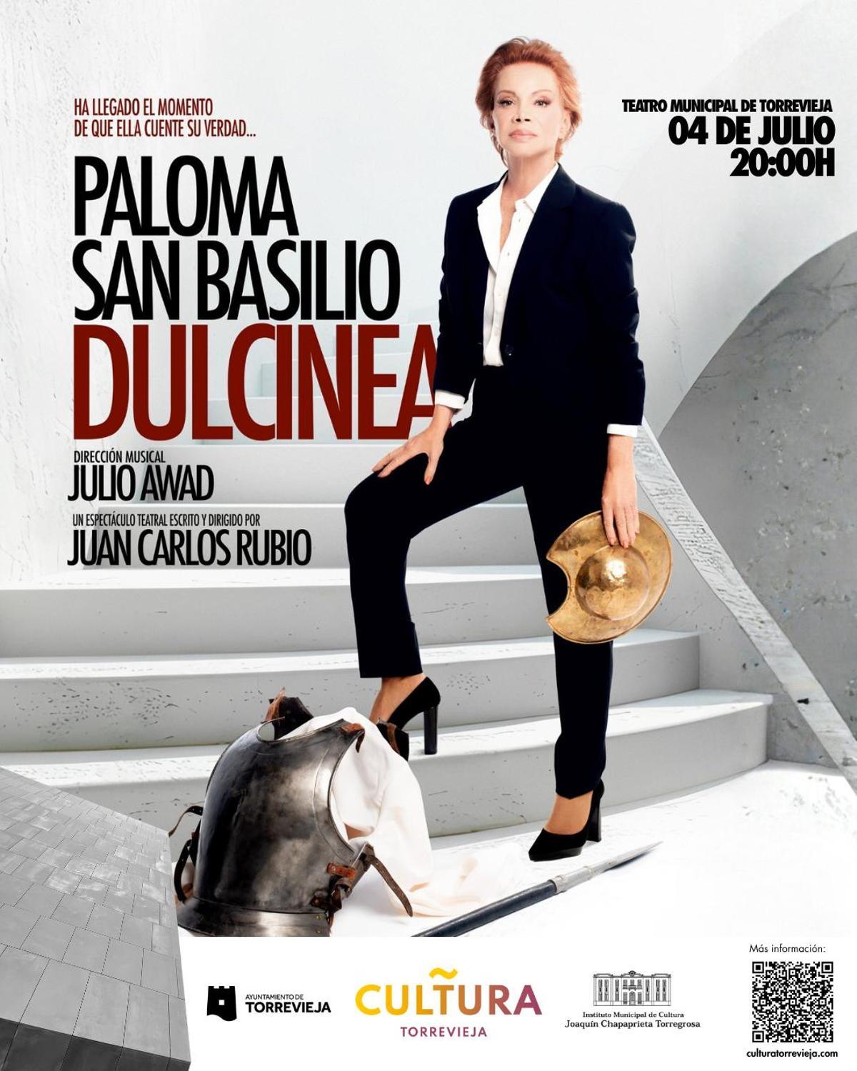 Cartel de la función de Paloma San Basilio, este sábado en el Teatro Municipal