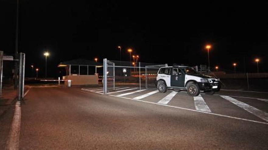 L&#039;entrada dels furgons policials a la presó d&#039;Estremera, dijous.