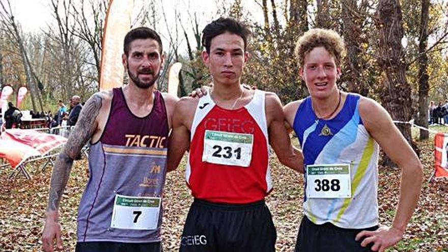 El podi de la categoria masculina.