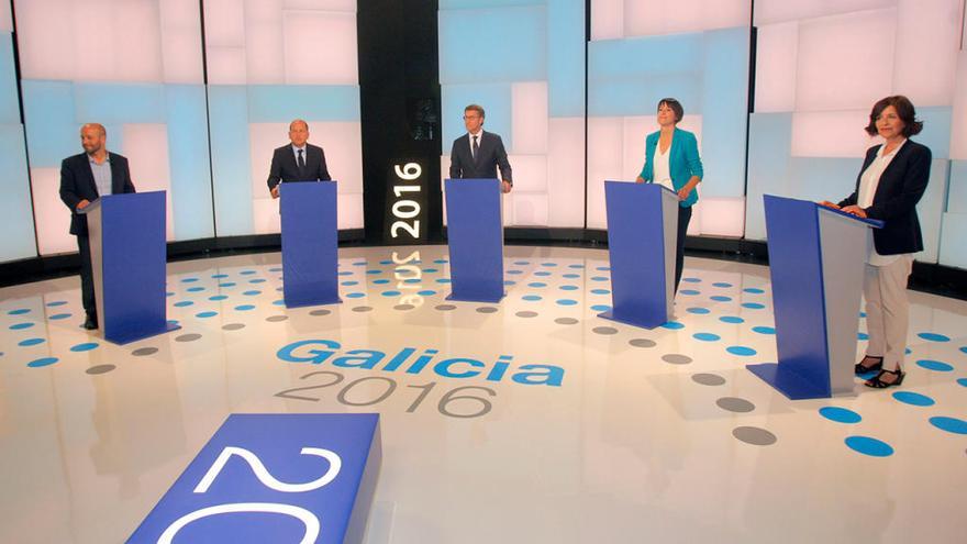 Imagen del último debate de las elecciones en Galicia // Xoan Alvarez