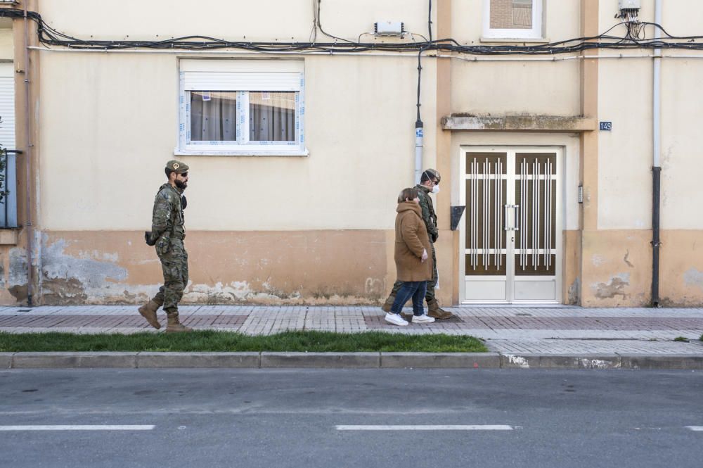 El Ejército de Tierra patrulla en Benavente