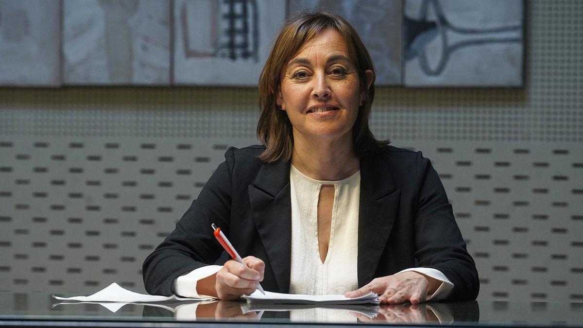 Sílvia Paneque, a la «capella sixtina» de l’Ajuntament, en una imatge recent.