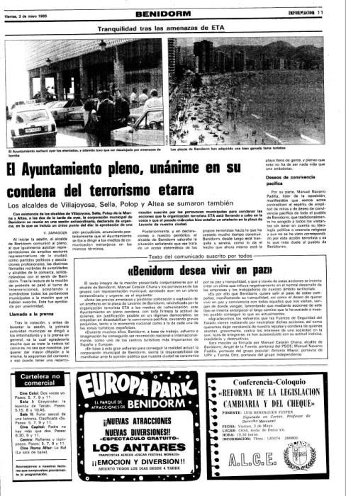 El adiós de ETA, 33 años después de las bombas en Alicante, playa de San Juan y Benidorm