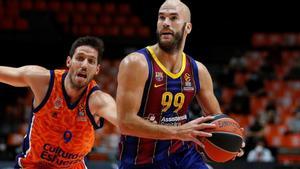 Calathes ante Van Rossom en el duelo de euroliga de esta temporada