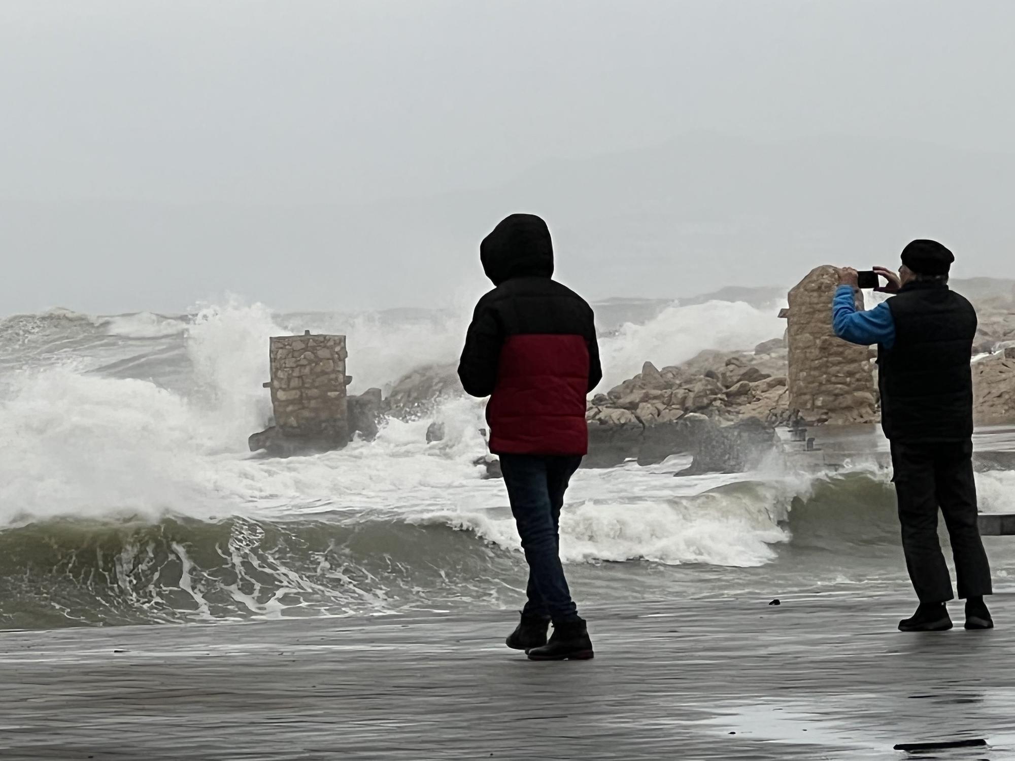 El temporal marítim, a l'Escala.