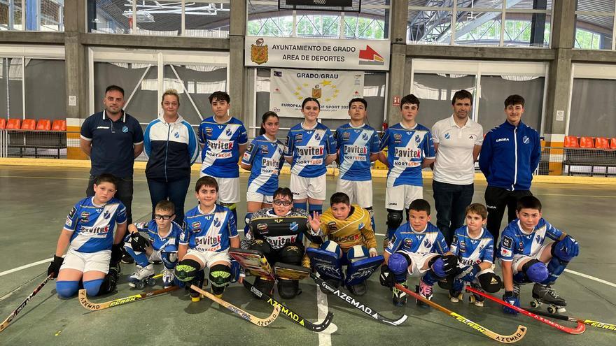 El equipo alevín del Club Patín Areces Pavitek logra la Copa de Asturias de Hockey sobre Patines