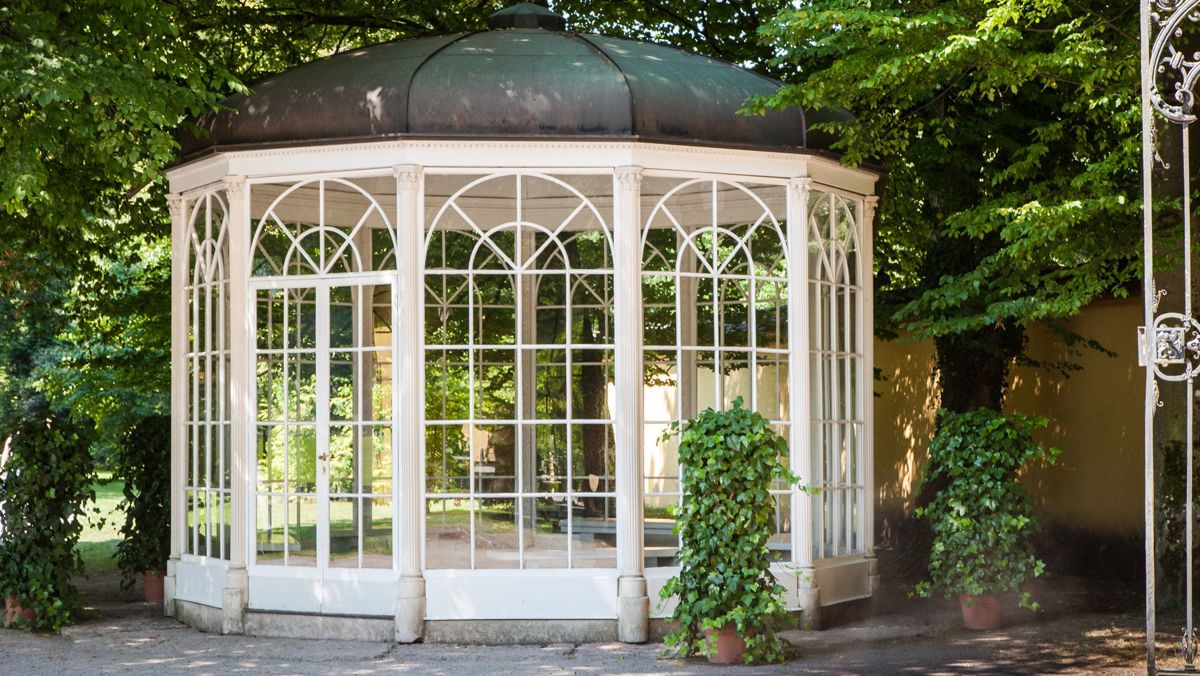 Glorieta popular por la película 'Sonrisas y lágrimas' en los jardines del Palacio de Hellbrunn