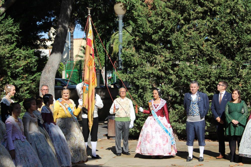 Homenaje a la Senyera de las fallas de Quart y Xirivella